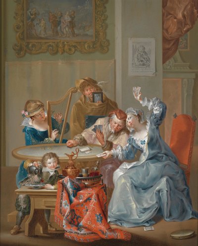 The Card Game by Johann Georg Platzer